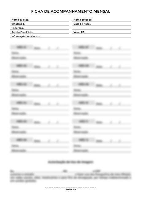 Ficha de Acompanhamento Mensal - Ok