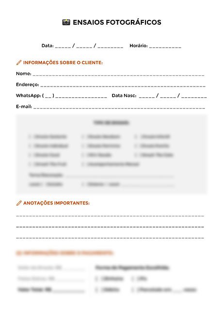 Ficha para Ensaios Fotográficos 02 - Ok